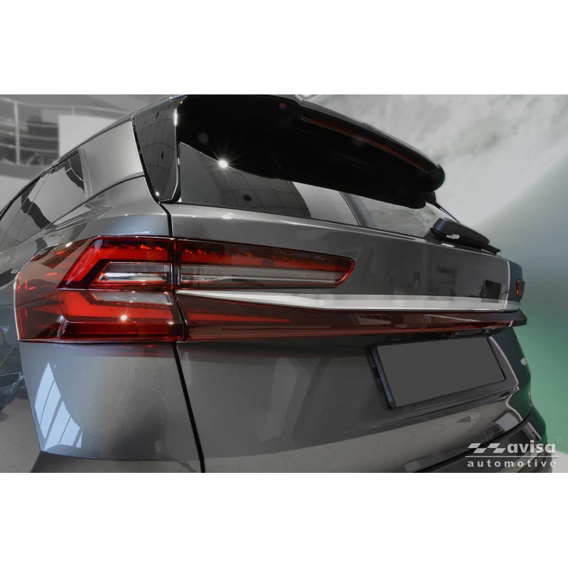Avisa, Baklucksskydd, borstat rostfritt stål, passar till Skoda Kodiaq II (PS7) (2024-)