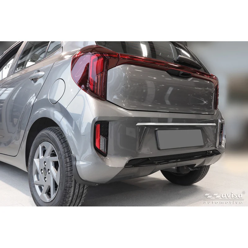 Avisa, Bakluckelist, brunerat rostfritt stål, passar till Kia Picanto III (JA) Facelift (2024-)