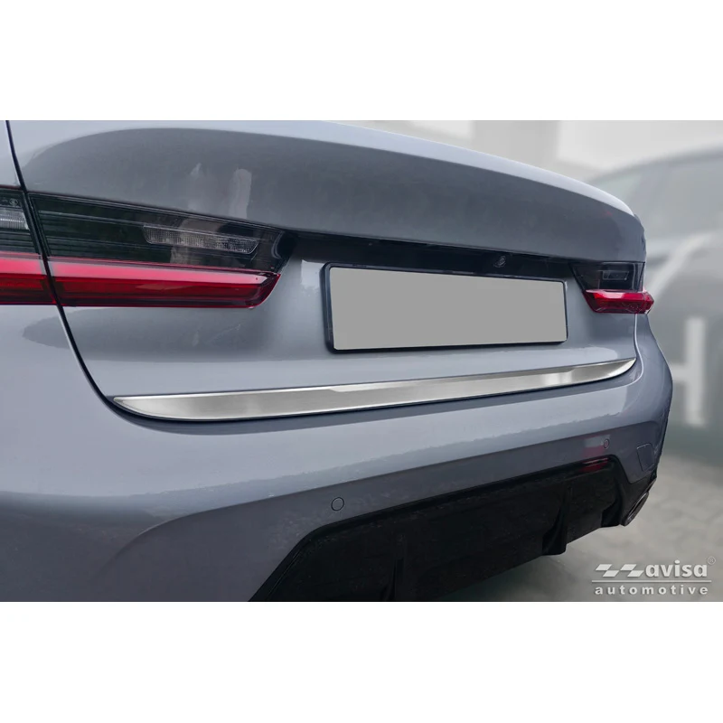 Avisa, Bakluckelist, Borstat rostfritt stål, passar till BMW 3-Serie (G20) M-Sport Facelift (2018-2022), Facelift (2022-2024) & Facelift (2024-)