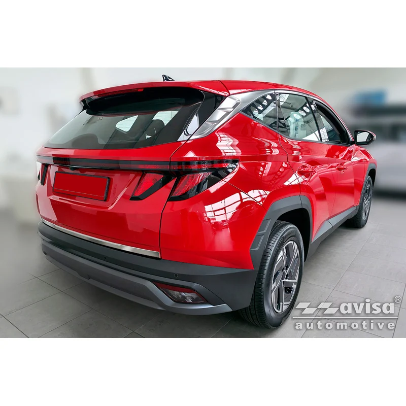 Avisa, Bakluckeklädsel, Borstat rostfritt stål, passar till Hyundai Tucson IV (2020-2024) & Facelift (2024-)