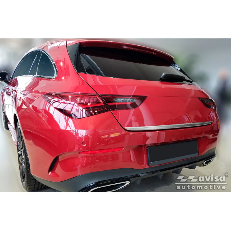 Avisa, Bakluckeklädsel, Borstat rostfritt stål, passar till Mercedes CLA Shooting Brake (X118) (2019-)