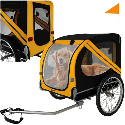 Cykelkärra för hund – Stort och bekvämt transportfordon