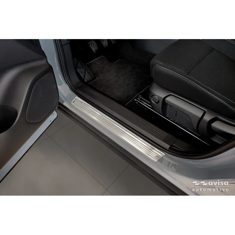 Avisa, Instegsskydd, Rostfritt stål 'Lines', 4 st, passar till Nissan Qashqai III (2021-2024) & Facelift (2024-)
