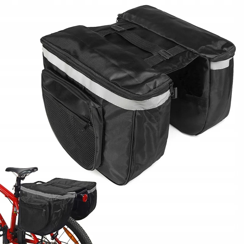 Stor cykelväska för väska – 28L med reflexer