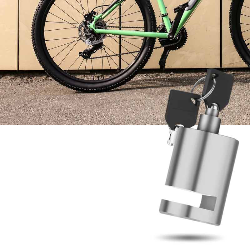 Aluminiumförstärkt stöldskyddslås till motorcykel