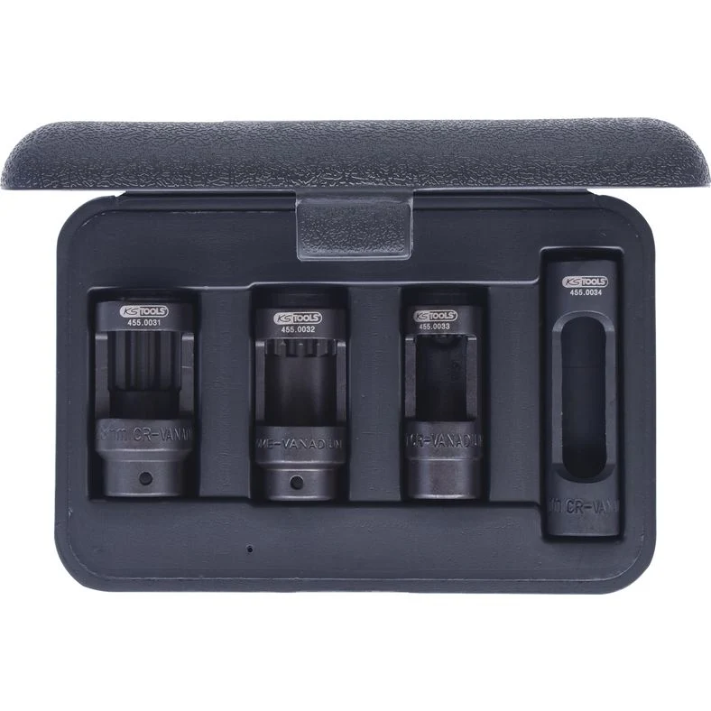 KS TOOLS 1/2" hylssats Dieselinjektorer, 4-delars