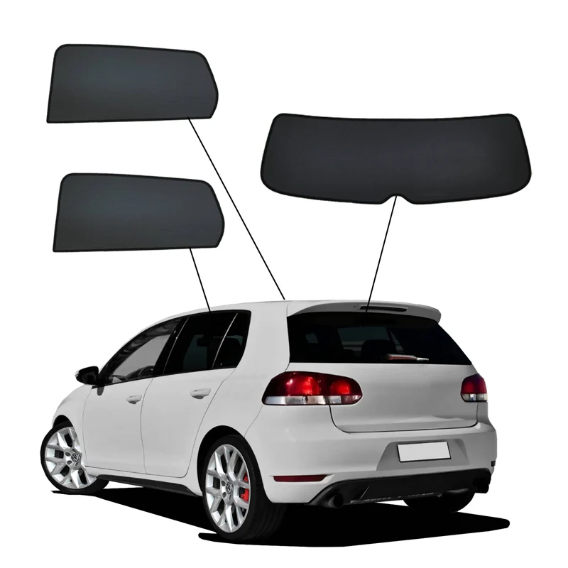 SunClip, solgardin & integritetsskydd, passar till Volkswagen Golf VI HB 5-dörrars (2008-2012)