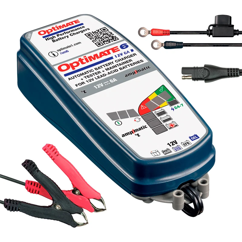 OptiMate, Batteriladdare, 6 Ampmatic 12V/6.0A, 9-steg