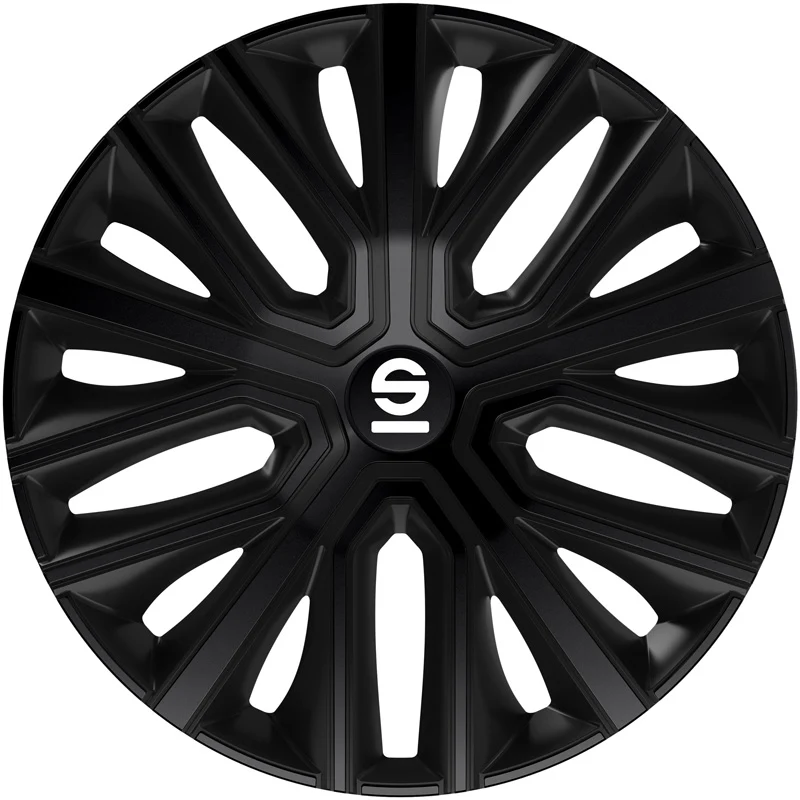 Sparco, hjulsidor Modena, svart, 16-tum, set med 4 delar