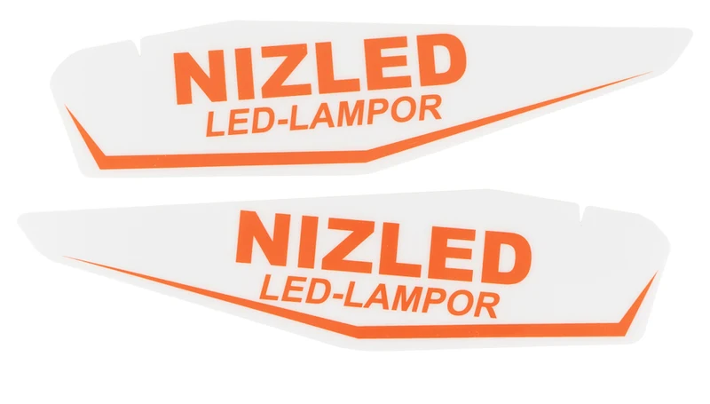 Nizled dekal till handtagsskydd KTM vit par