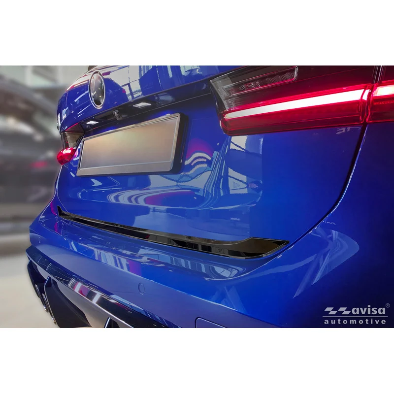 Avisa, Baklucklist, svart rostfritt stål, passar till BMW 3-Serie Touring (G21) M-Sport Facelift (2022-)