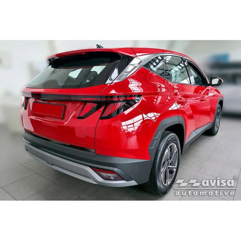 Avisa, Baklucklist, svart krom rostfritt stål, passar till Hyundai Tucson IV (2020-2024) & Facelift (2024-)