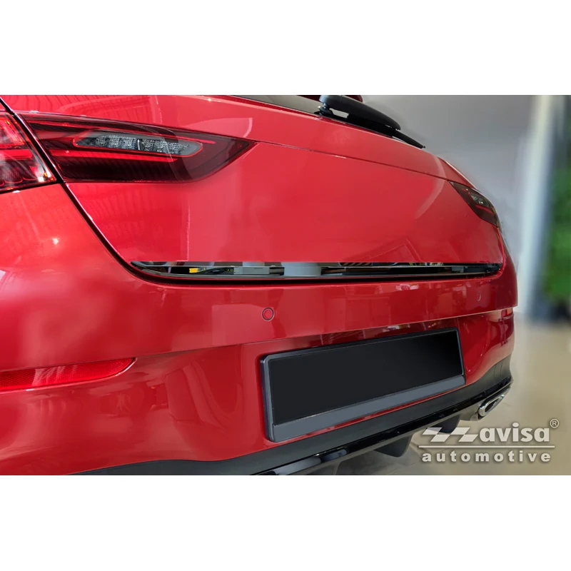 Avisa, Baklucklist, svart krom rostfritt stål, passar till Mercedes CLA Shooting Brake (X118) (2019-)