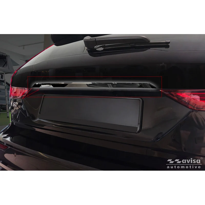 Avisa, Baklucklist, svart krom rostfritt stål, passar till Volvo V60 II (2018-)