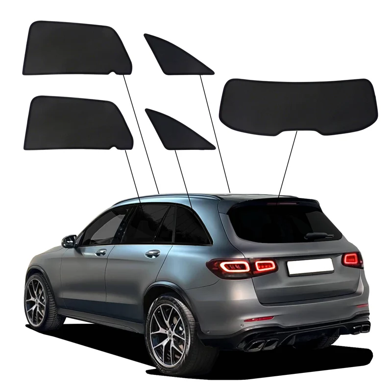 SunClip, solgardiner & solskydd, passar till Mercedes GLC (X253) (2015-2022)