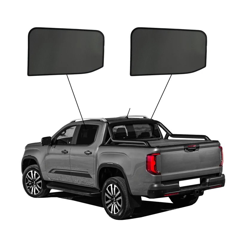 SunClip, Solgardin och insynsskydd, passar till Ford Ranger Crew Cab (2022-) & Volkswagen Amarok II (2022-)