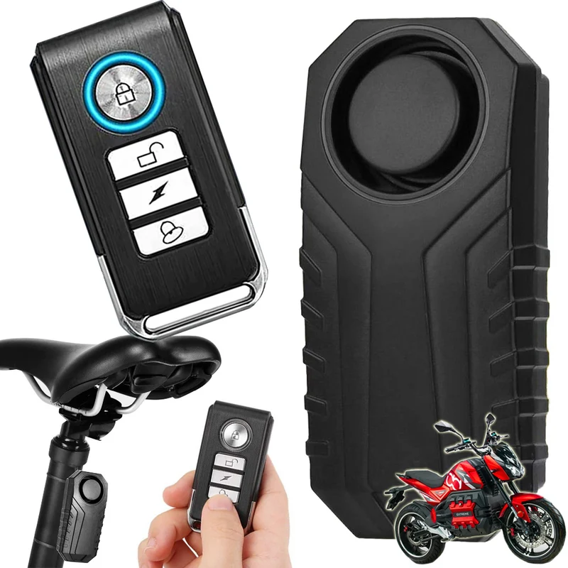 Cykel- och Motorcykellarm - Stöldskydd med Fjärrkontroll