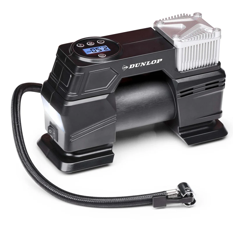 Dunlop digital luftkompressor och däckpump - 150 PSI / 10 BAR - 12V