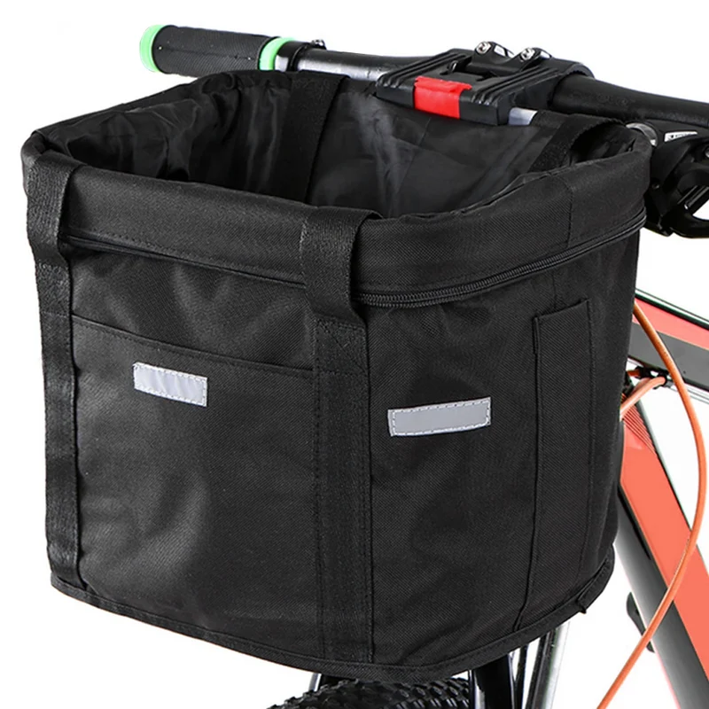 Stor cykelkorg i metall med "klick"-fäste för styre