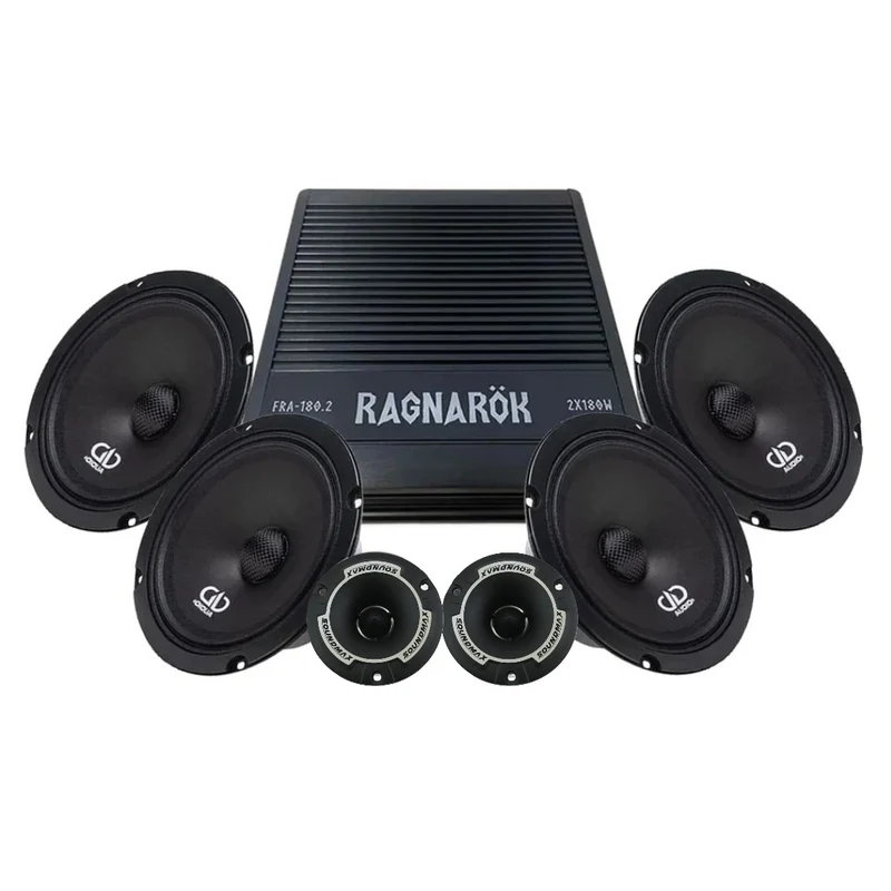 DD Audio VO-M106-S4 4x6.5" Tufft amp kit
