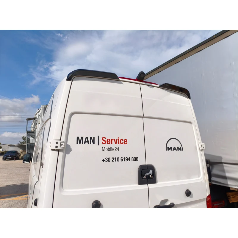 Motordrome, takspoiler, polyuretan, passar till Volkswagen Crafter II (H2) (2016-) & MAN TGE (H2) (2017-)