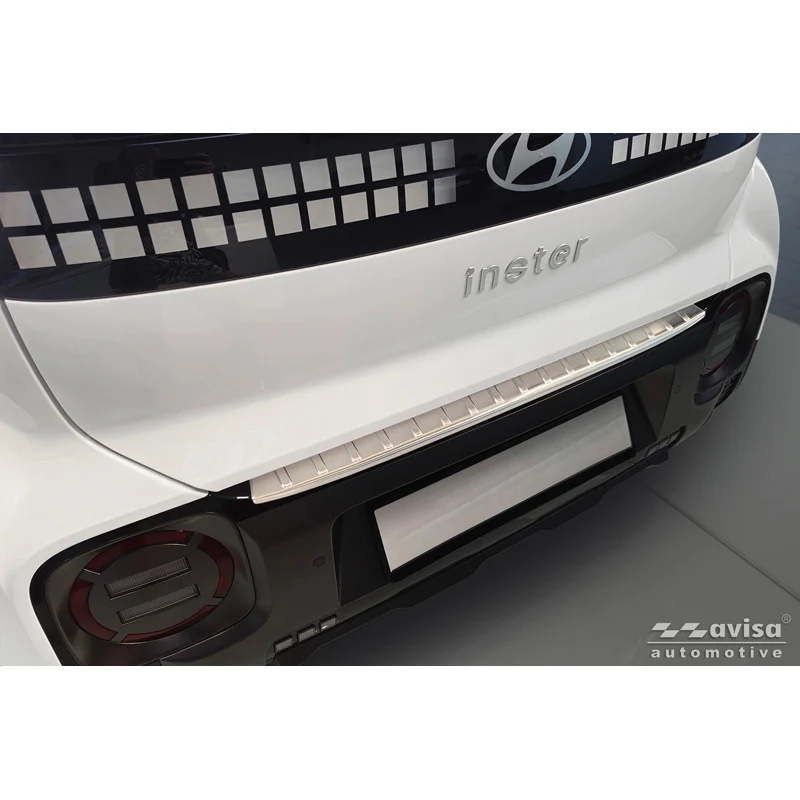 Avisa, Bakre stötfångarskydd, rostfritt stål, passar till Hyundai Inster (2024-) - Silver