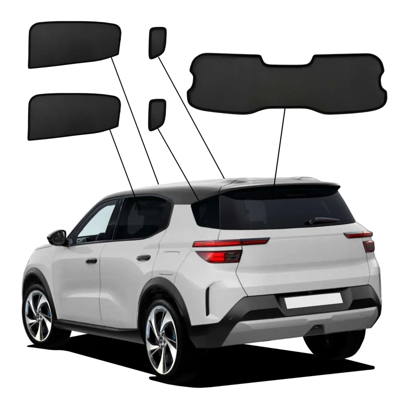 SunClip, solgardin och integritetsskydd, passar till Opel Frontera (OV24) (2024-) & Citroën C3 Aircross II (SJ) (2024-)