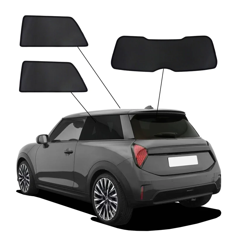 SunClip, Solgardin & insynsskydd, passar till Mini F66 Cooper E/SE/JCW 3-dörrars (2024-)