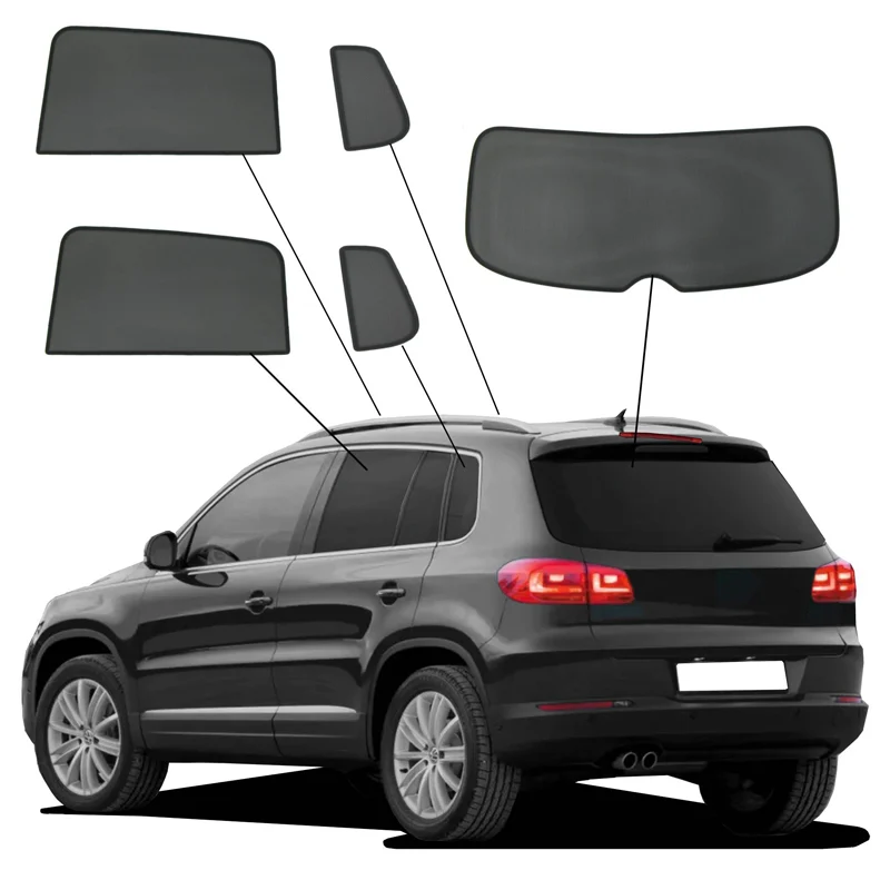 SunClip, Solgardin & solskydd, passar till Volkswagen Tiguan (5N) (2007-2016)