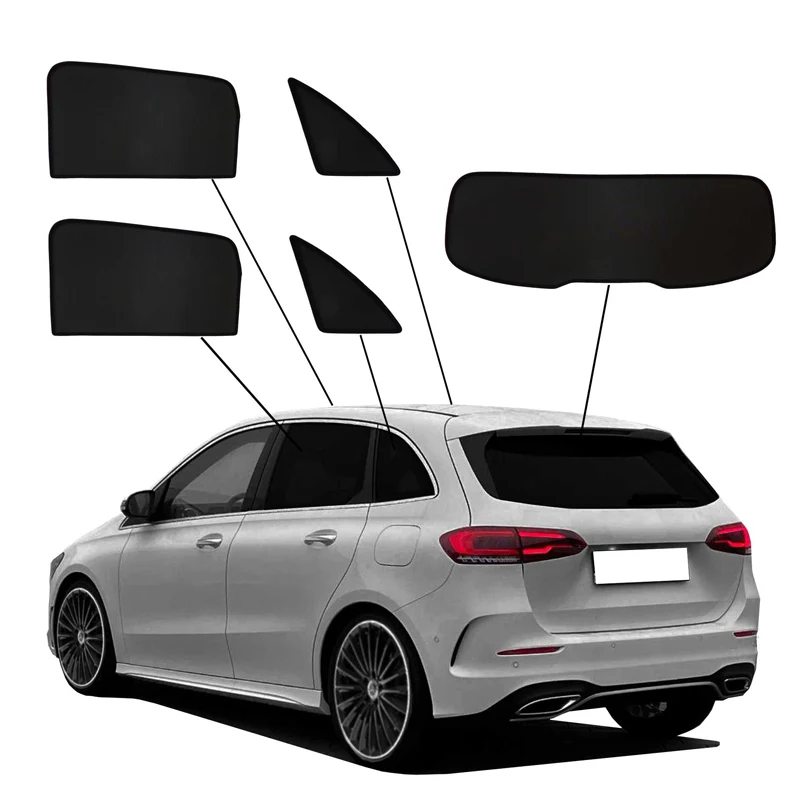 SunClip, Solgardiner & insynsskydd, passar till Mercedes B-Class W247 (2019-)
