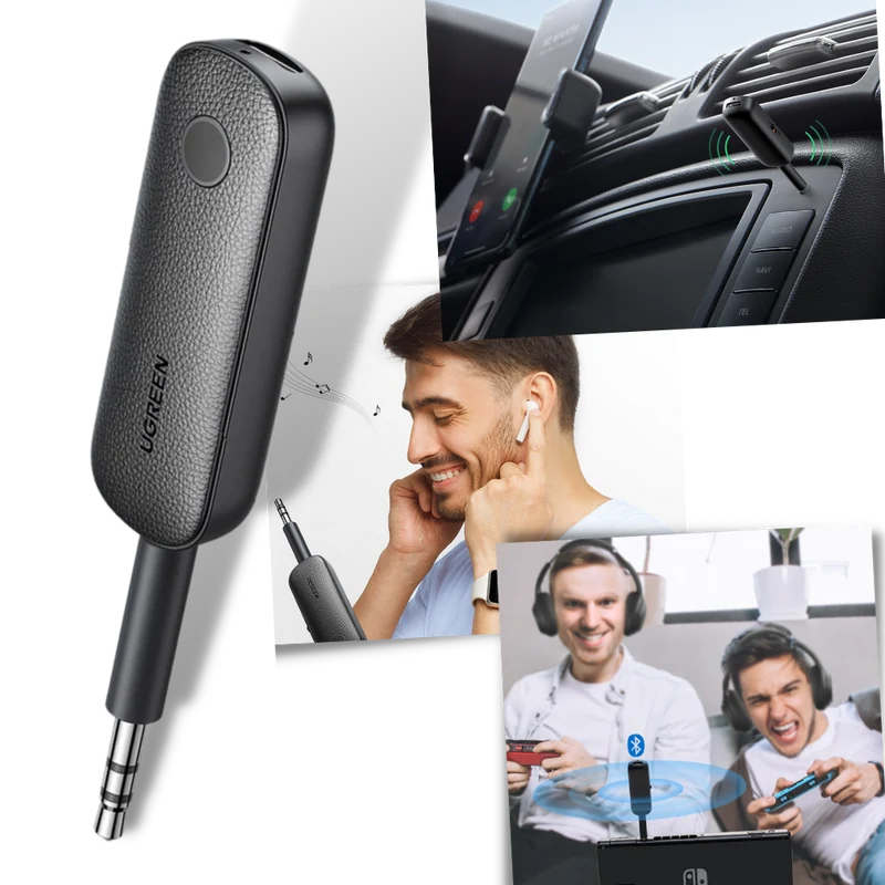 Trådlös bluetooth-adapter med 3.5 mm jack