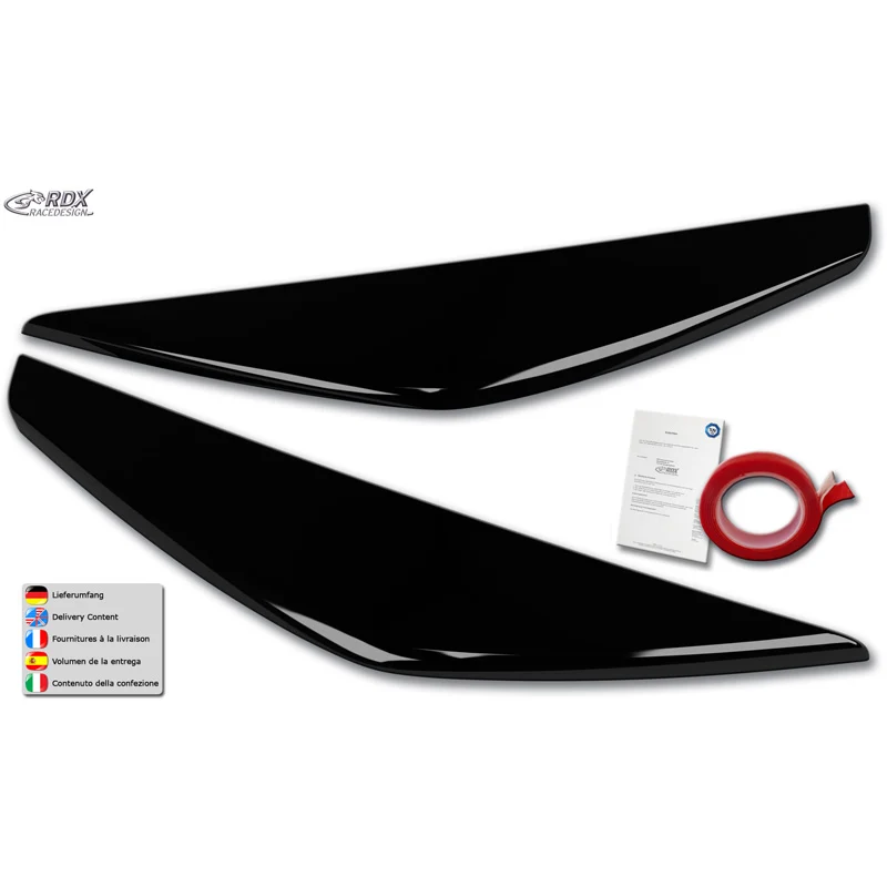 RDX, Ögonlock, ABS Gloss Black, passar till Ford Kuga II (DM2) Facelift (2016-2019)