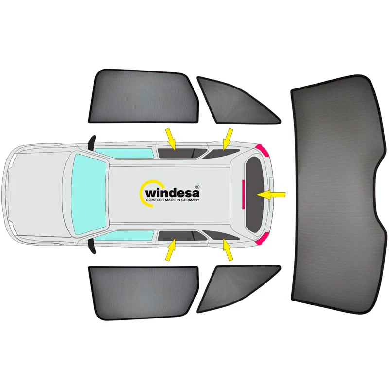 SunClip, solgardin och insynsskydd, passar till Ford Kuga III (2019-)