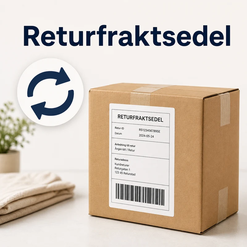 Returfraktsedel – förbetald returfrakt