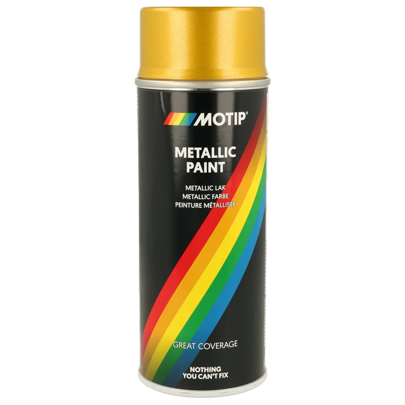 Motip, Metalliclack, guld, 400ml