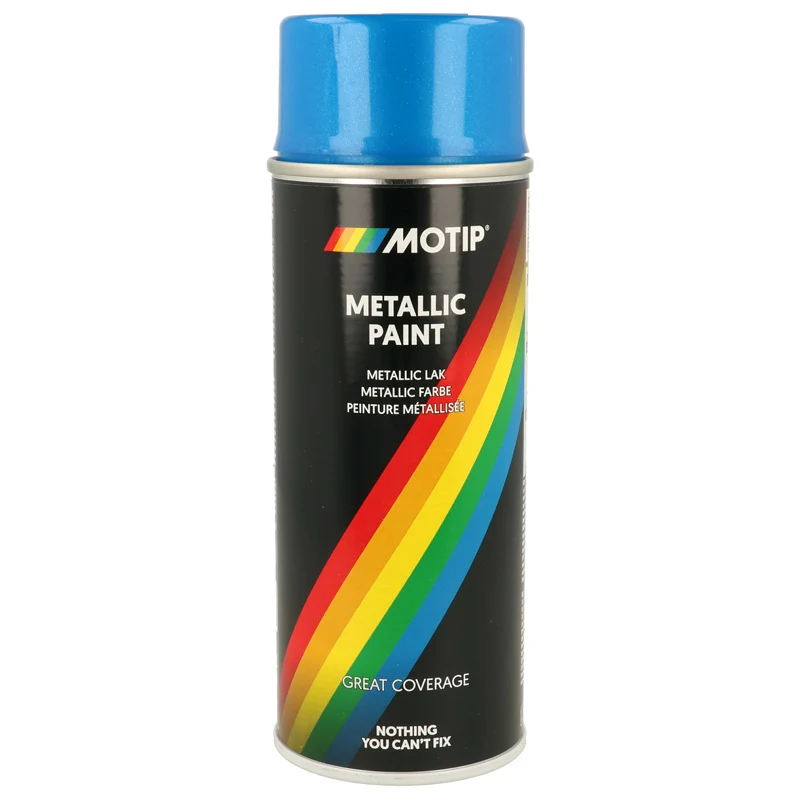 Motip, Metalliclack, blå, 400ml