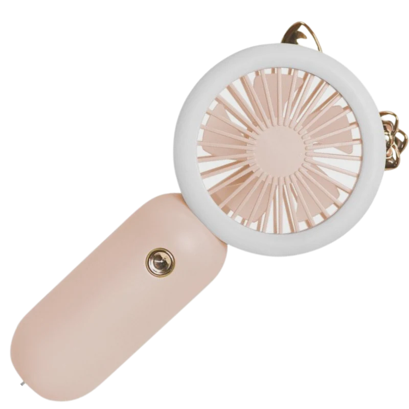 Handhållen USB-fläkt med LED