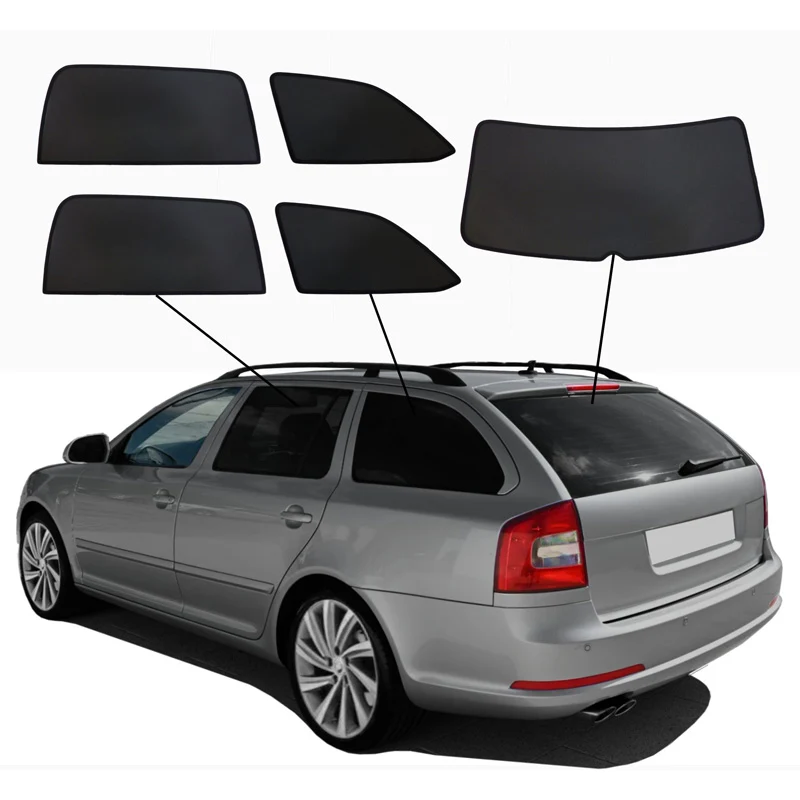 SunClip, Solgardin & Integritetsskydd, passar till Skoda Octavia II (1Z5) Combi (2004-2013)