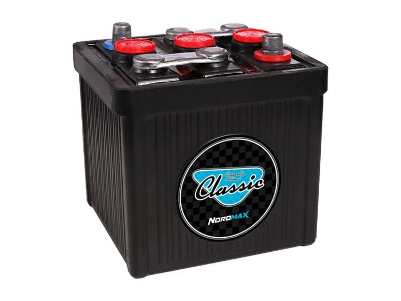 Nordmax Bilbatteri Bakelit Klassiska Fordon 6V 56Ah 250A