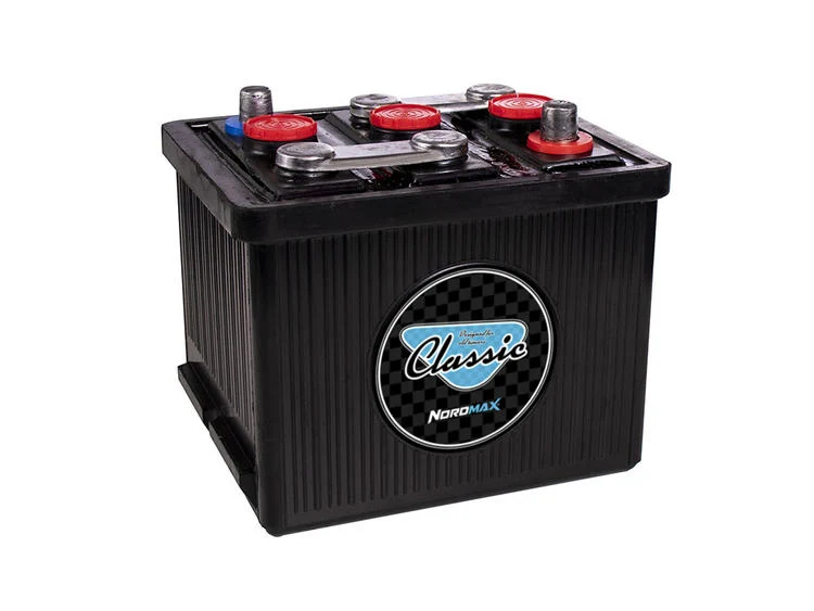 Nordmax Bilbatteri Bakelit Klassiska Fordon 6V 77Ah 360A