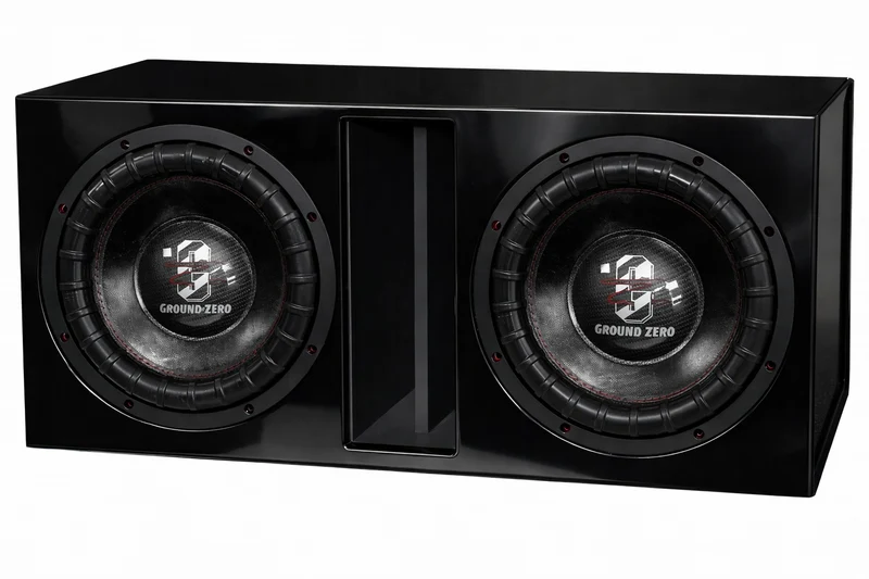 2-Pack Ground Zero GZAW 12-2.5K-D2 I portad låda