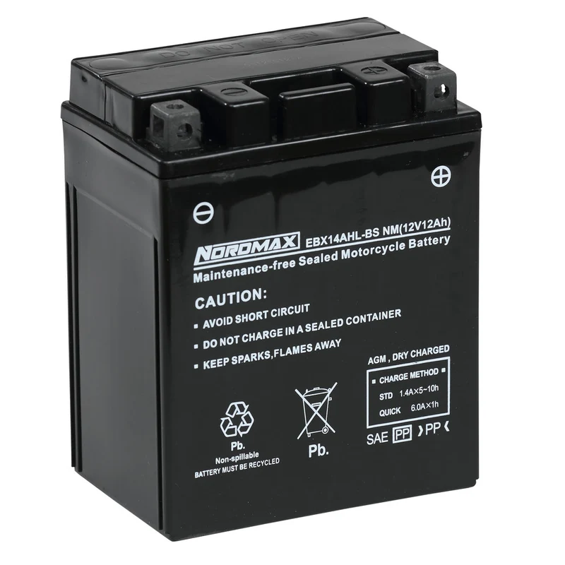 EBX14AHL-BS | Startbatteri MC 12v 12Ah AGM