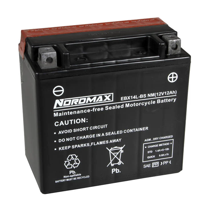 EBX14L-BS | Startbatteri MC 12v 12Ah AGM