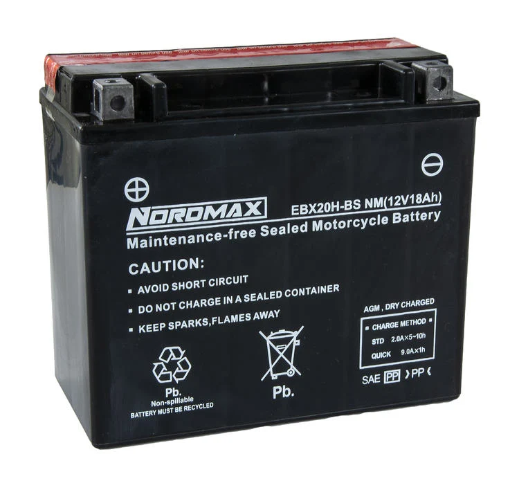 EBX20H-BS | Startbatteri MC 12v 18Ah AGM