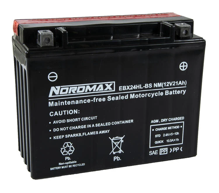 EBX24HL-BS | Startbatteri MC 12v 21Ah AGM