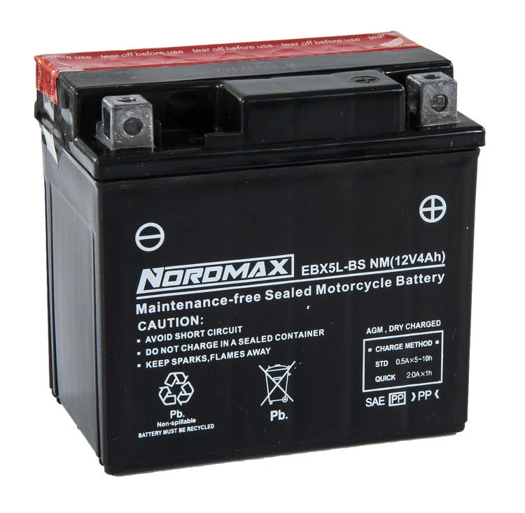 EBX5L-BS | Startbatteri MC 12v 4Ah AGM