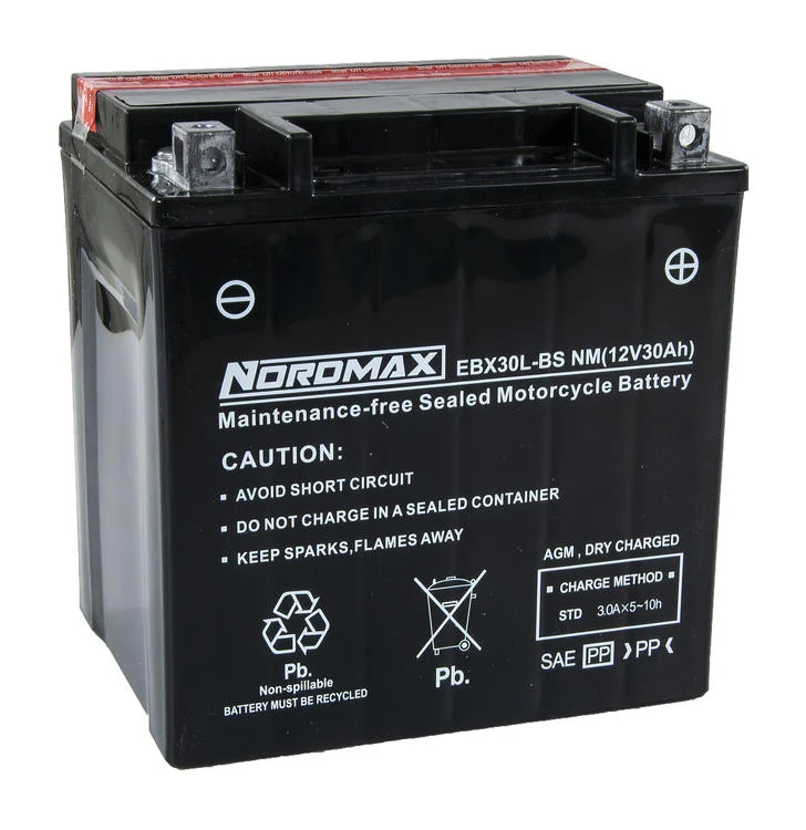 EBX30L-BS | Startbatteri MC 12v 30Ah AGM