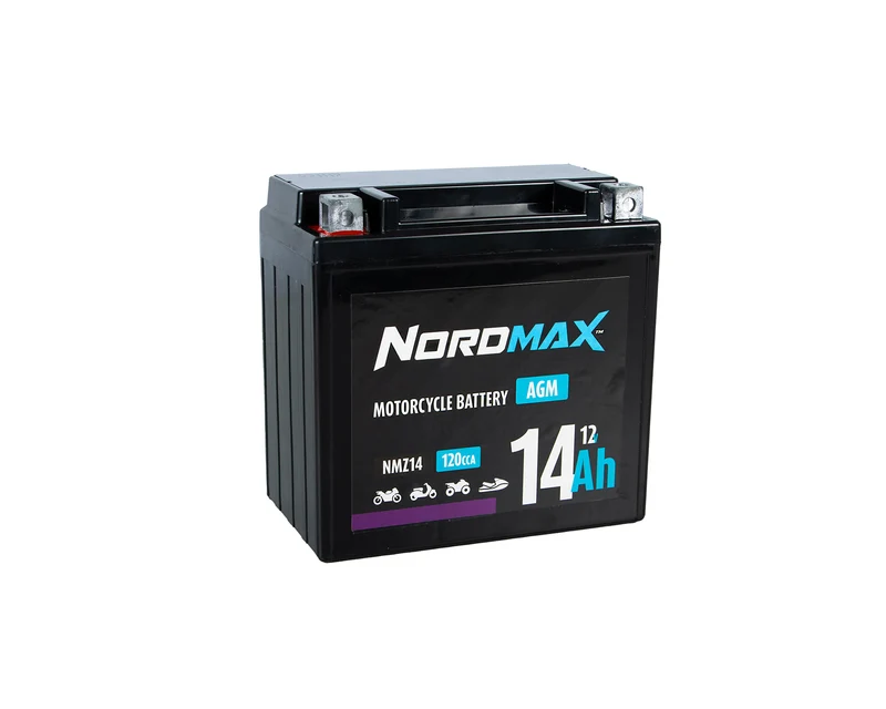 Agm Nmz14 Startbatteri Motorcykel 12V 14Ah L151mm X B87mm X H146mm (Fylld O Laddad)