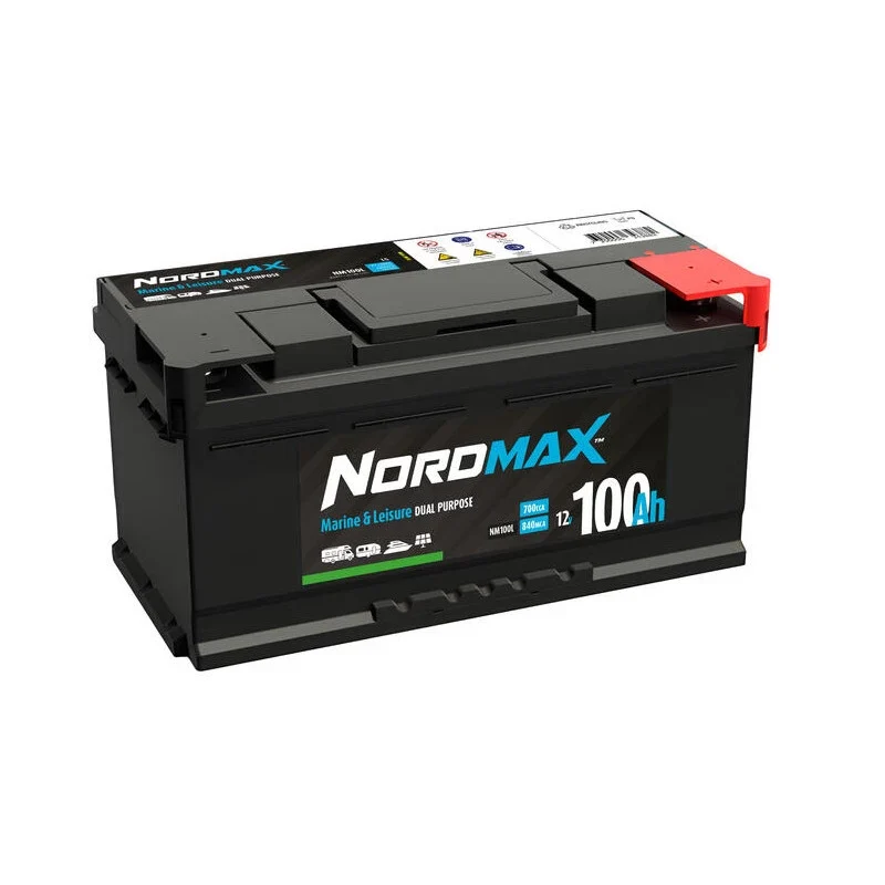 NORDMAX FRITIDSBATTERI 12V 100AH