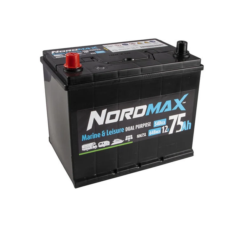Nordmax Fritidsbatteri 75Ah SMF